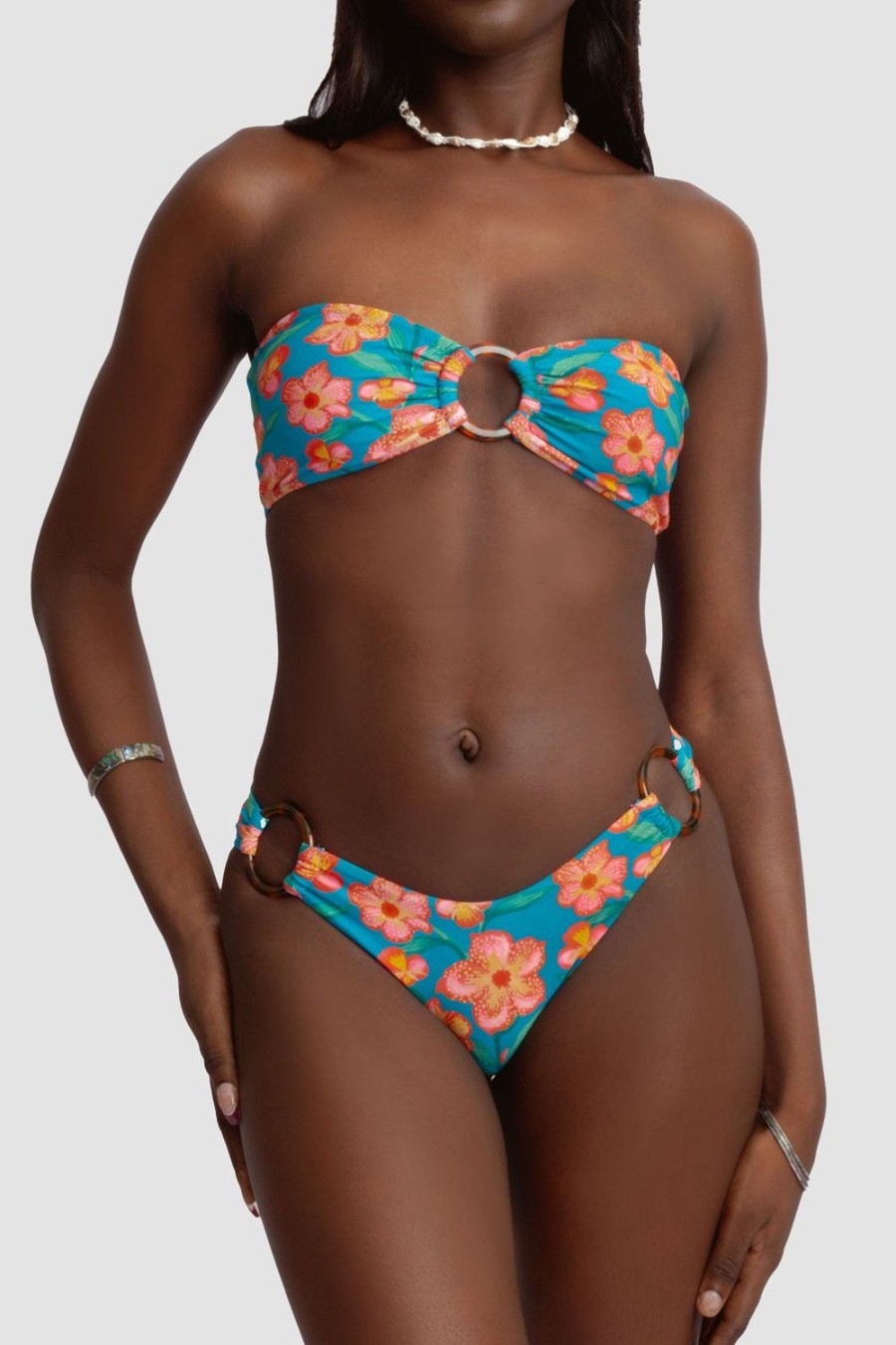 Swim Blackbough Swim | Kaila Double Ring Cheeky Bottoms Hawaiian Sun