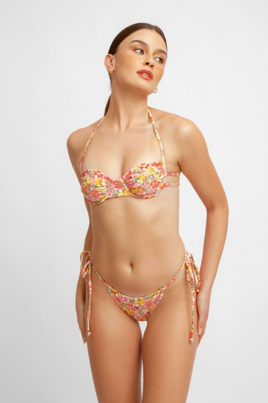 Swim Blackbough Swim | Annie Ruched Underwire Top Fiore