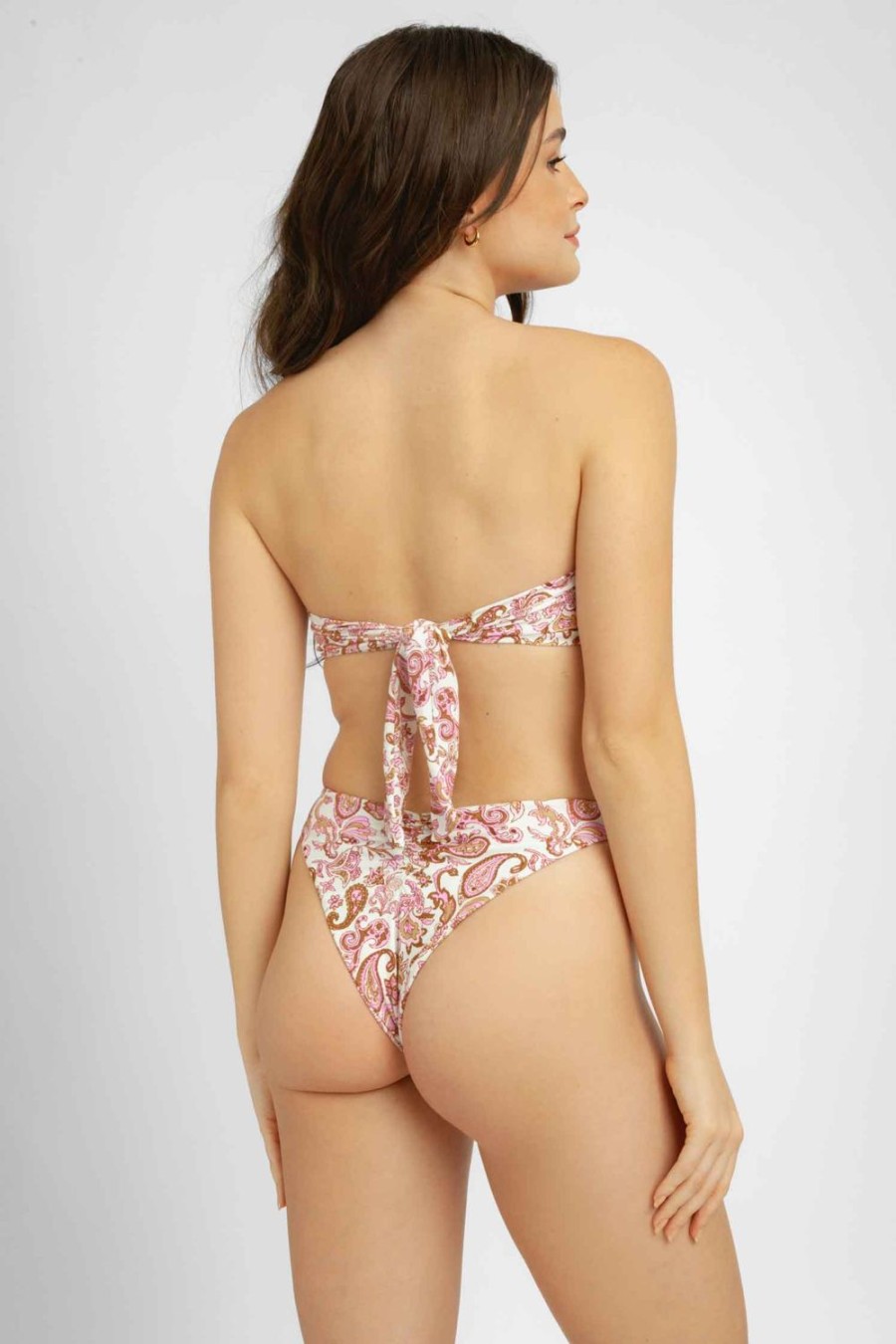 Swim Blackbough Swim | Alexa Knotted Bottoms Desert Rose