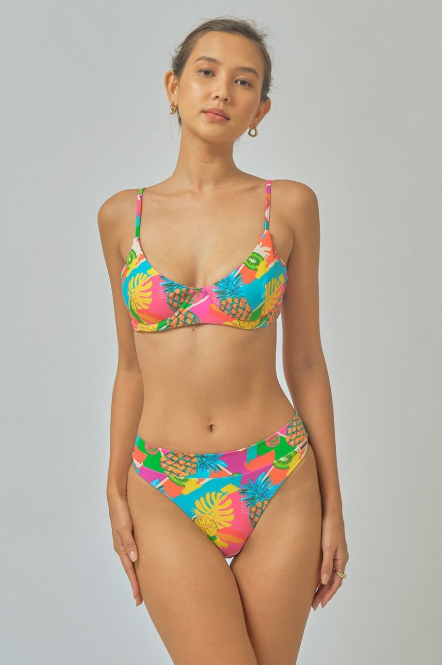 Swim Blackbough Swim | Juliet High Waisted Medium Bottoms Island Tiki