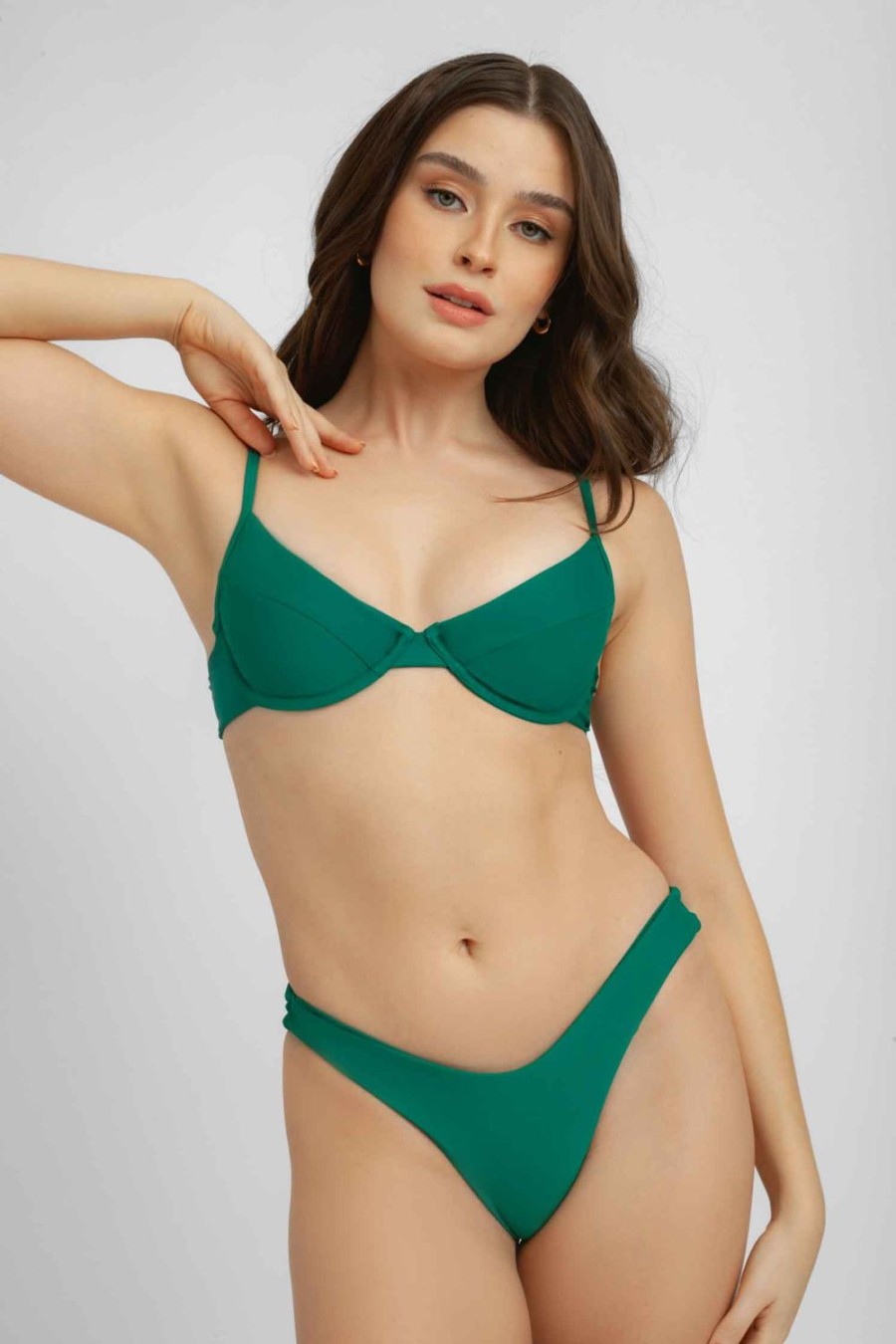 Swim Blackbough Swim | Underwire Top Amsterdam Green