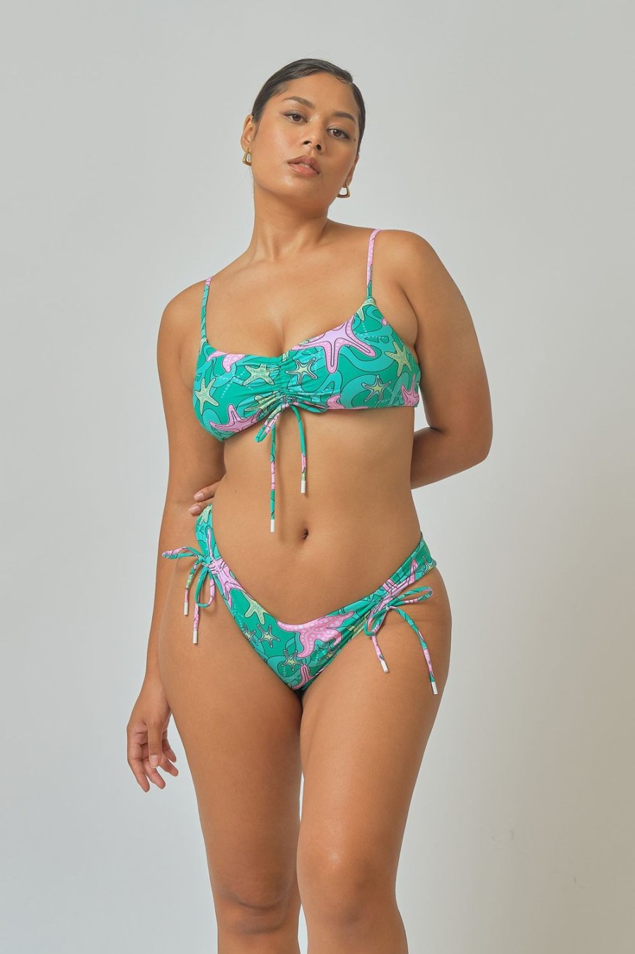 Swim Blackbough Swim | Sophia Scrunched Top Caribbean