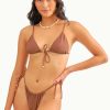 Swim Blackbough Swim | Liv Tie Front Triangle Top Cocoa