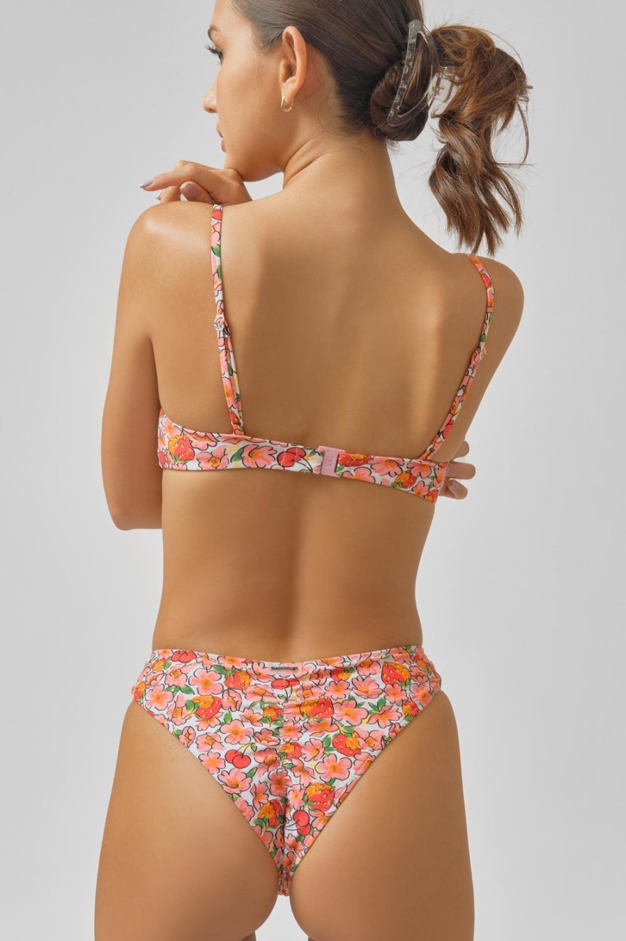 Swim Blackbough Swim | Sophia Ruched Cheeky Bottoms Berry Cherry