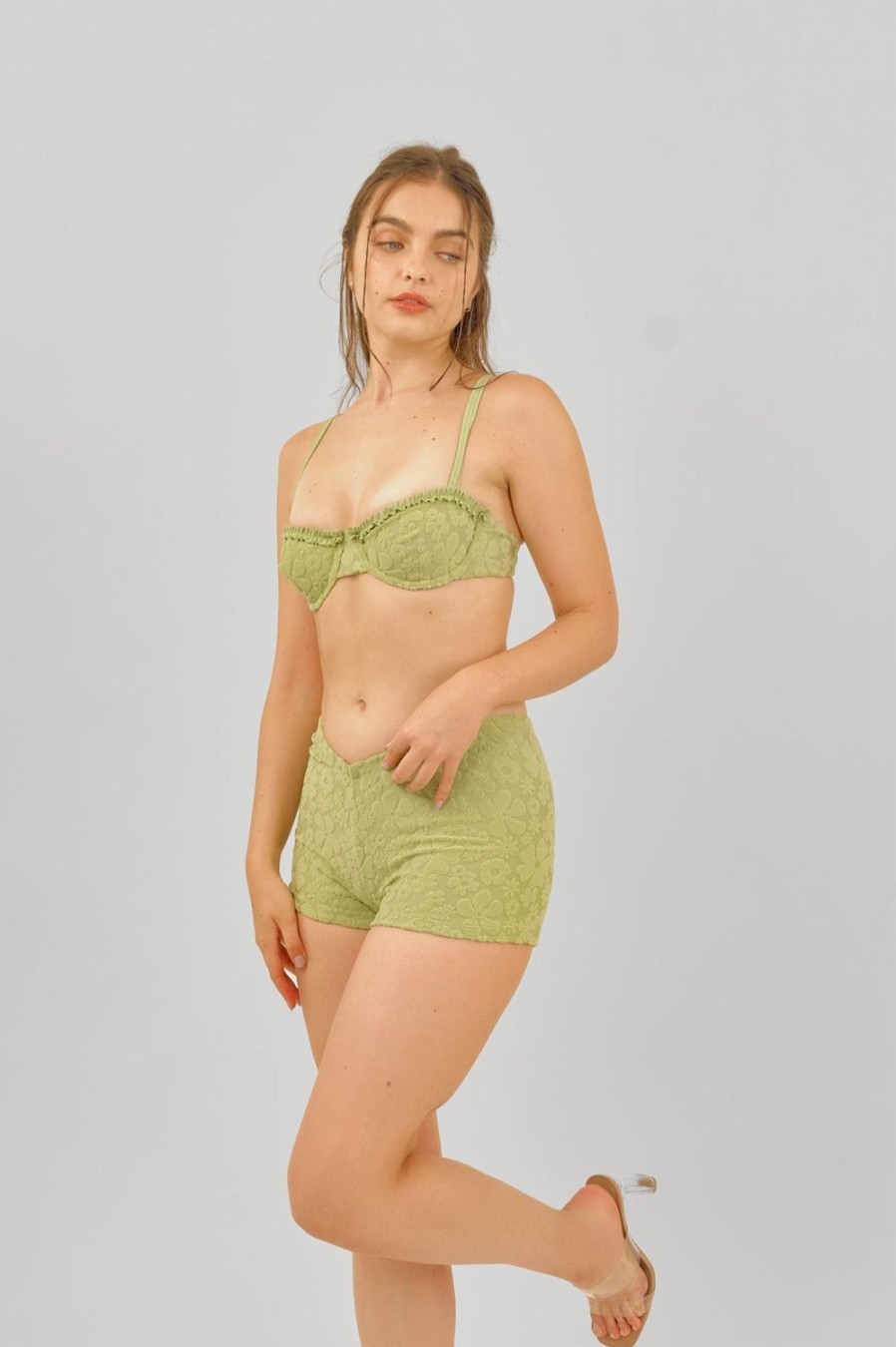 Apparel Blackbough Swim | Jaden Swim Shorts Matcha Jacquard