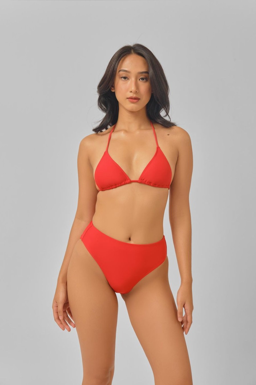 Swim Blackbough Swim | Triangle Top Shanghai Red