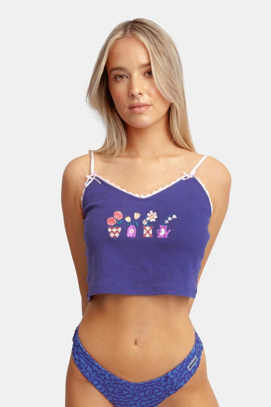 Apparel Blackbough Swim | Bambi Pointelle Tank Top Violetta