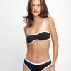 Swim Blackbough Swim | Max Bandeau Top Raven-Black Ribbed