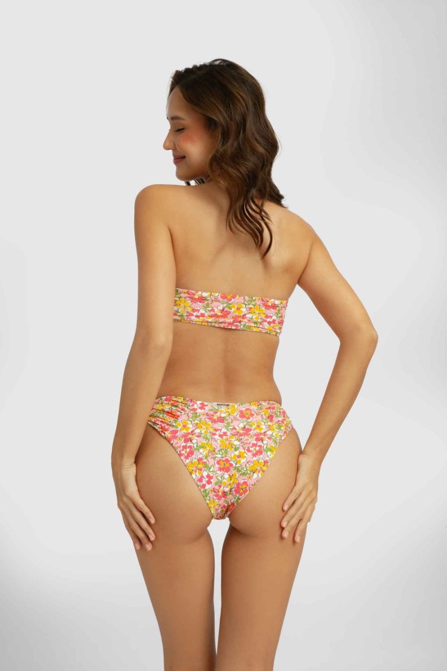 Swim Blackbough Swim | Audrey Ruched Medium Bottoms Fiore