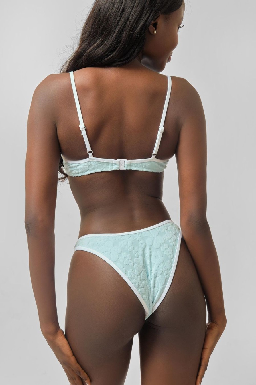 Swim Blackbough Swim | Fiona High Rise Cheeky Bottoms Sugar Jacquard