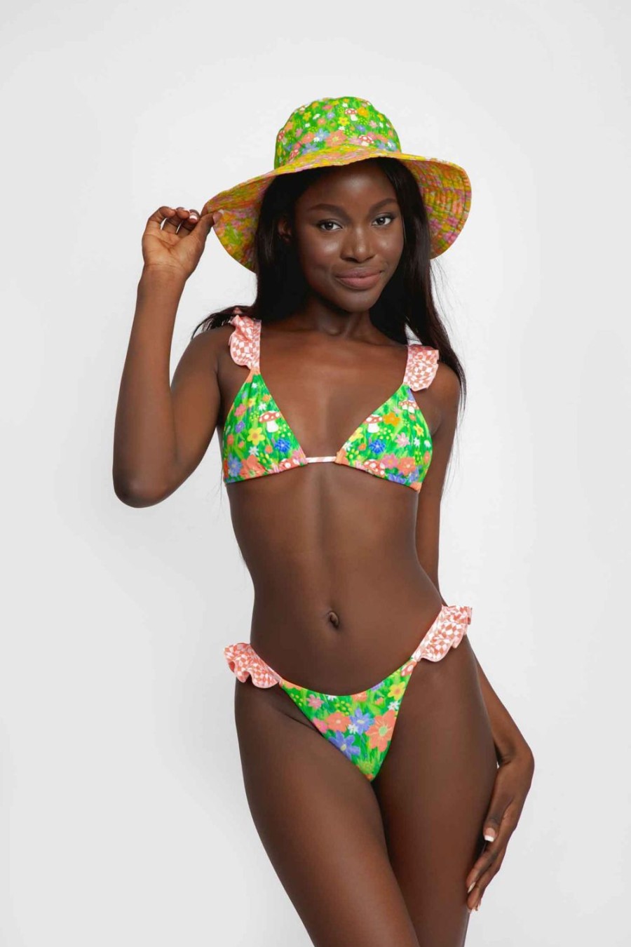 Swim Blackbough Swim | Tessa Ruffled Cheeky Bottoms My-Little Shroomies