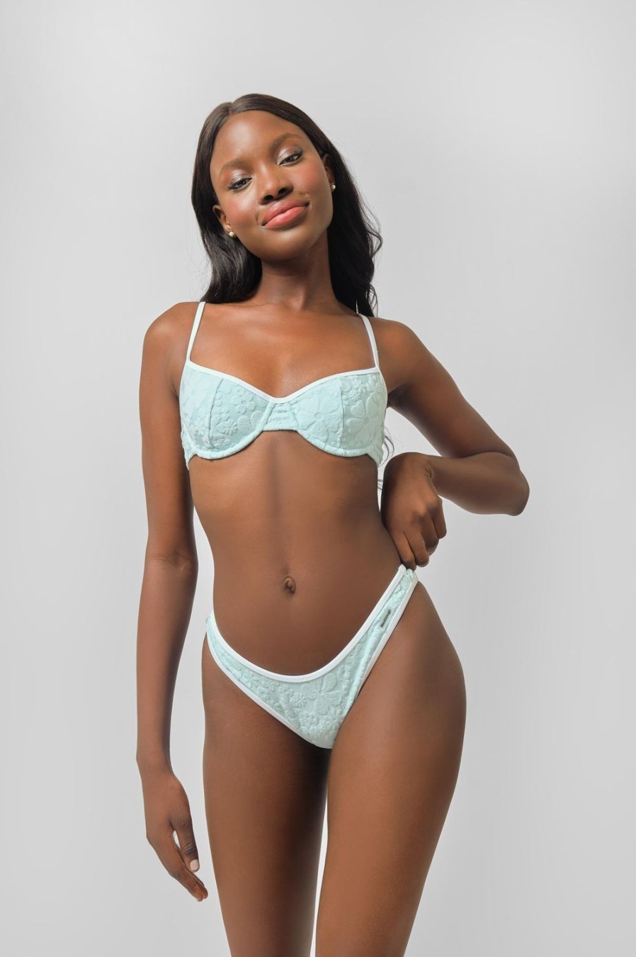 Swim Blackbough Swim | Fiona Underwire Top Sugar Jacquard