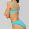 Swim Blackbough Swim | Avery Frilled High Waist Bottoms Scuba Blue-Jacquard