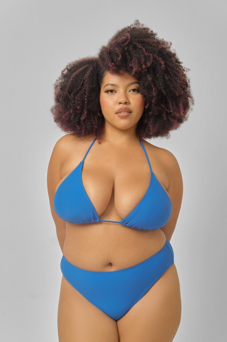 Swim Blackbough Swim | Triangle Top Bahamas Blue