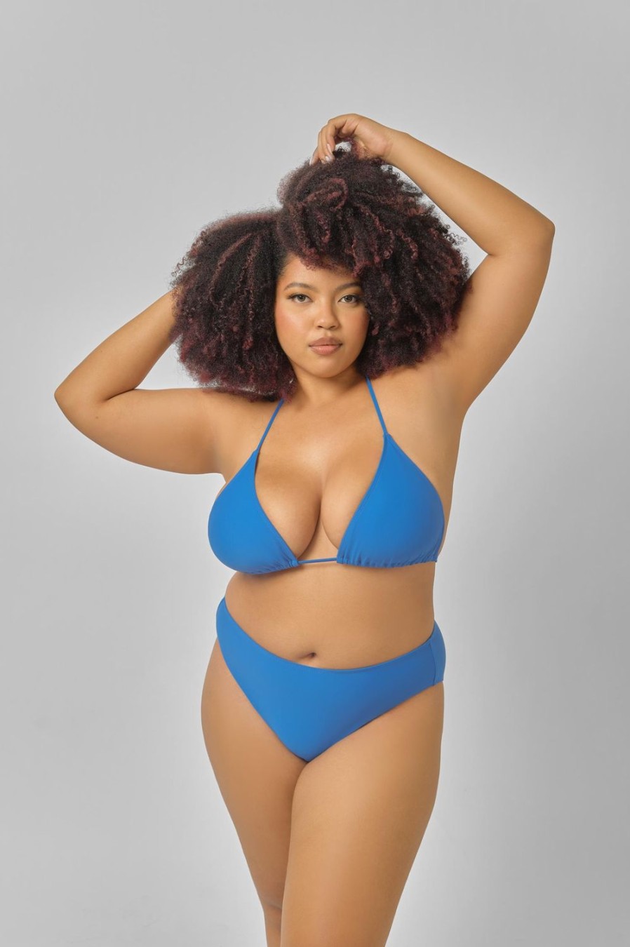 Swim Blackbough Swim | Triangle Top Bahamas Blue