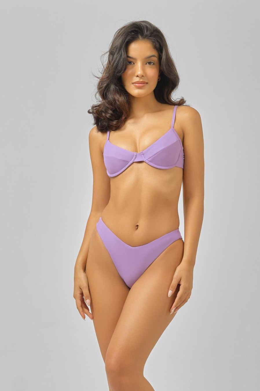 Swim Blackbough Swim | Underwire Top Provence Purple