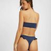 Swim Blackbough Swim | Candice Ruffled Cheeky Bottoms Navy-Blue Pointelle