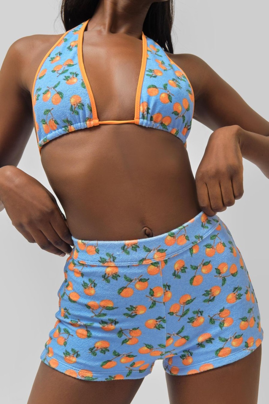 Apparel Blackbough Swim | Tori Swim Shorts Citrus-Sky Terry