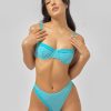 Swim Blackbough Swim | Amelia Underwire Top Scuba Blue-Jacquard