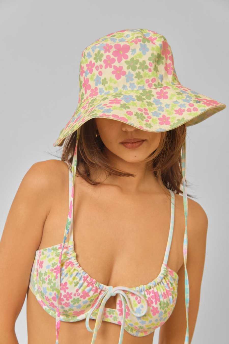 Apparel Blackbough Swim | Reversible Floppy Hat Pastel Party