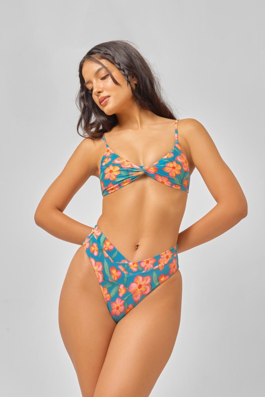 Swim Blackbough Swim | Valentina High Waist Medium Bottoms Hawaiian Sun