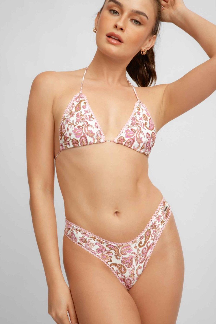 Swim Blackbough Swim | Martini Triangle Top Desert Rose