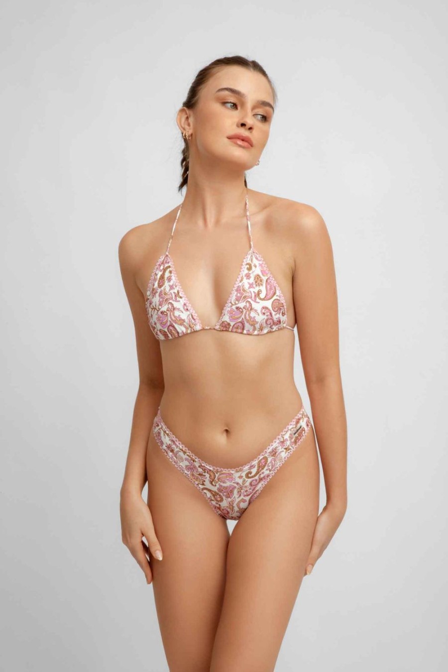 Swim Blackbough Swim | Martini Triangle Top Desert Rose